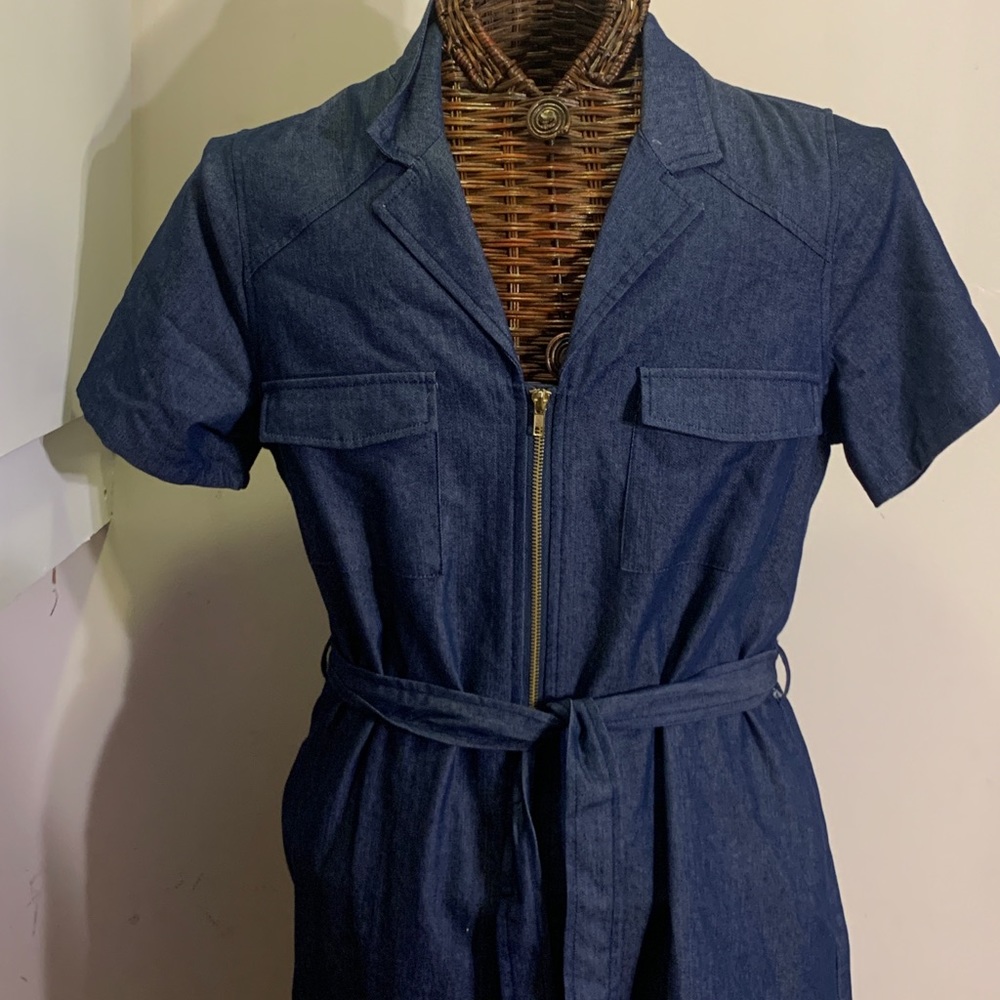 Denim Tie Waist dress
